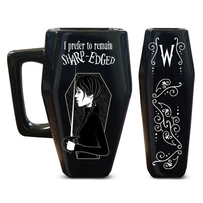 Wednesday coffin shaped mug