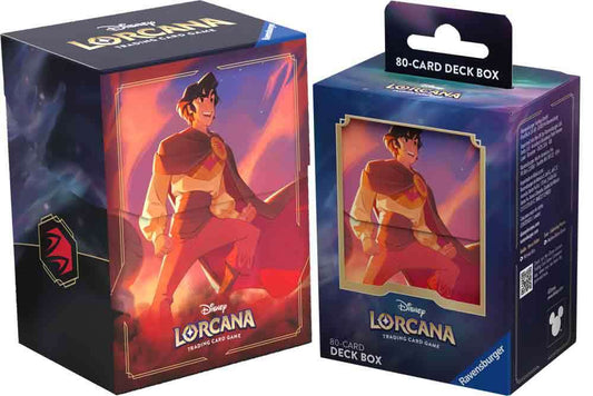 Lorcana - deck box - aladdin - heroic outlaw