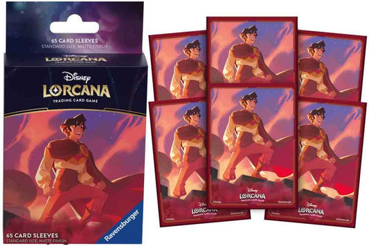 Lorcana - card sleeves - aladdin - heroic outlaw