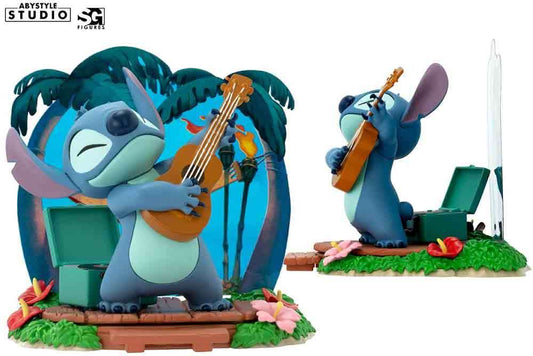 Disney - lilo & stitch - guitar stitch - super Figur collection - 1:10 pvc Staty