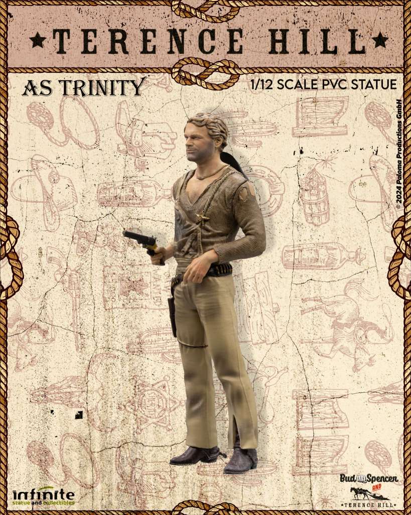 Terence hill as trinity 1/12 pvc Staty