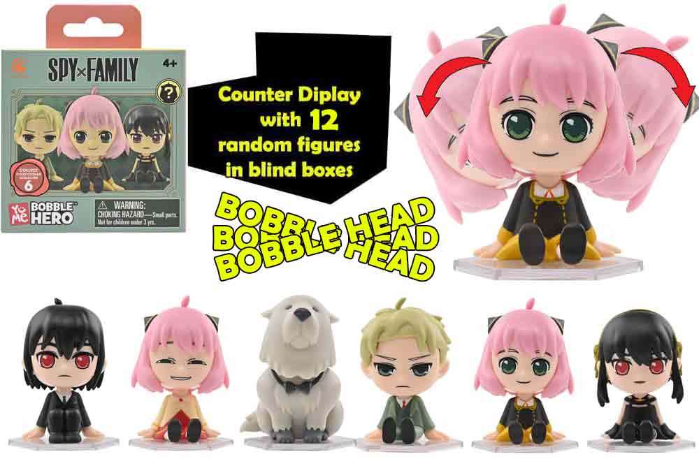 Spy x family - bobble head - blind boxes counter display (12 units)