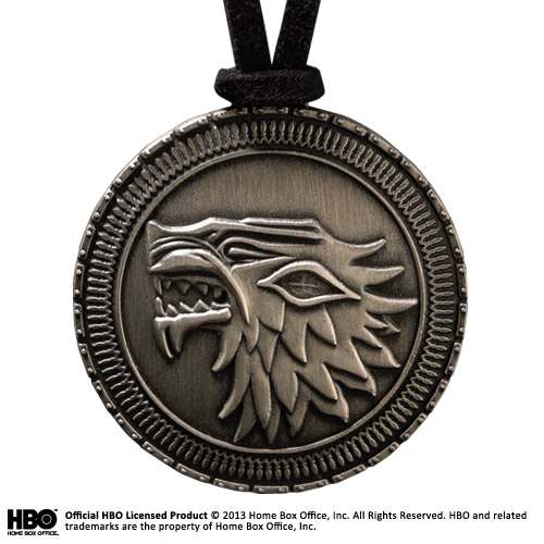 Game of thrones stark shield pendant