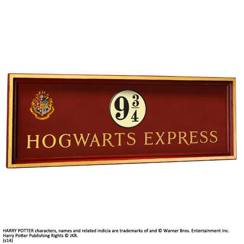 Harry Potter hogwarts 9 3/4 sign