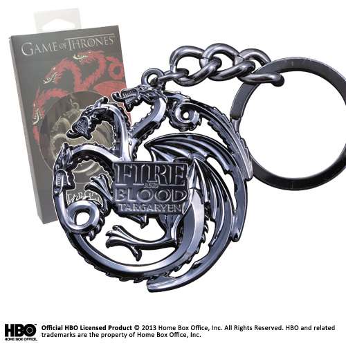 Game of thrones targaryen sigil Nyckelring