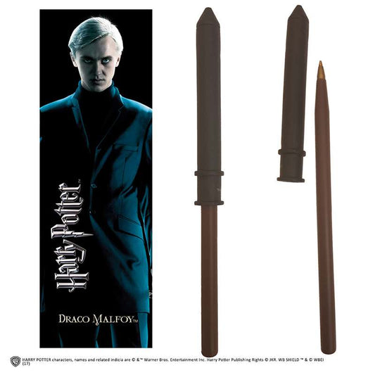 Harry Potter draco malfoy Trollstav pen and Bokmärke