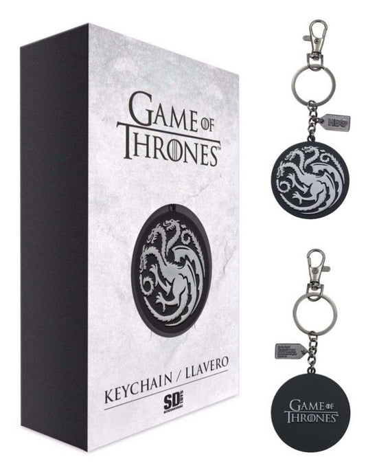 Got targaryen silver logo metal Nyckelring