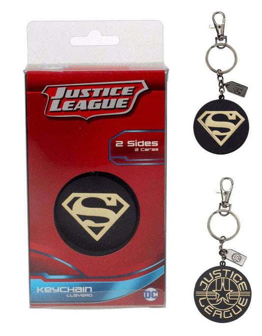 Jla superman golden logo metal Nyckelring