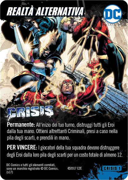 Dc deck building game crisis exp set ita