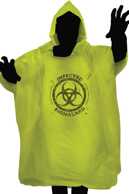 Zombie biohazard rain poncho