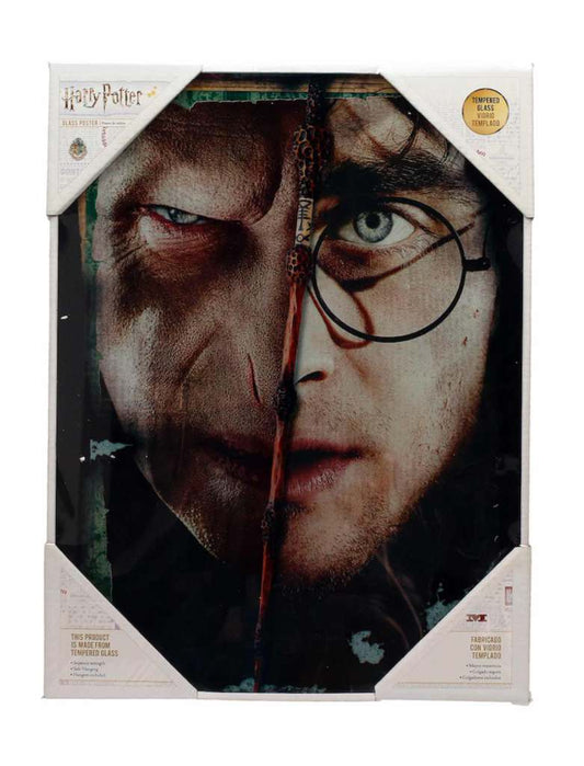 Harry Potter half face harry&voldemort Glas poste