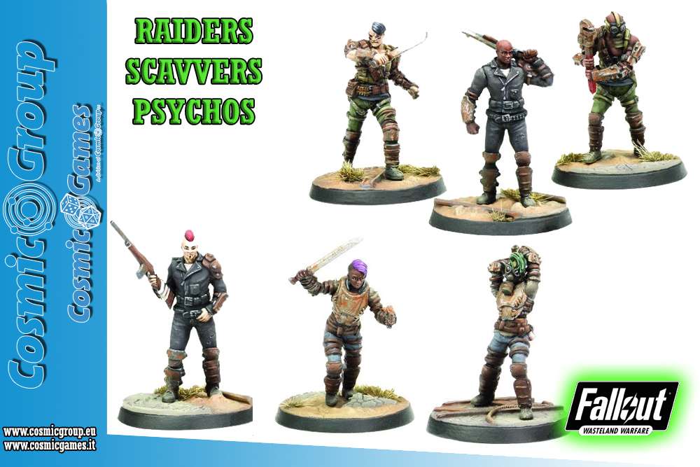 Fallout: Wasteland Warfare  raiders: psychos & scavvers