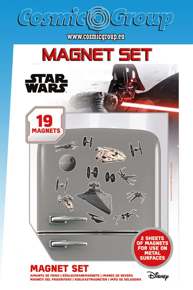 Star wars spaceships magnet set