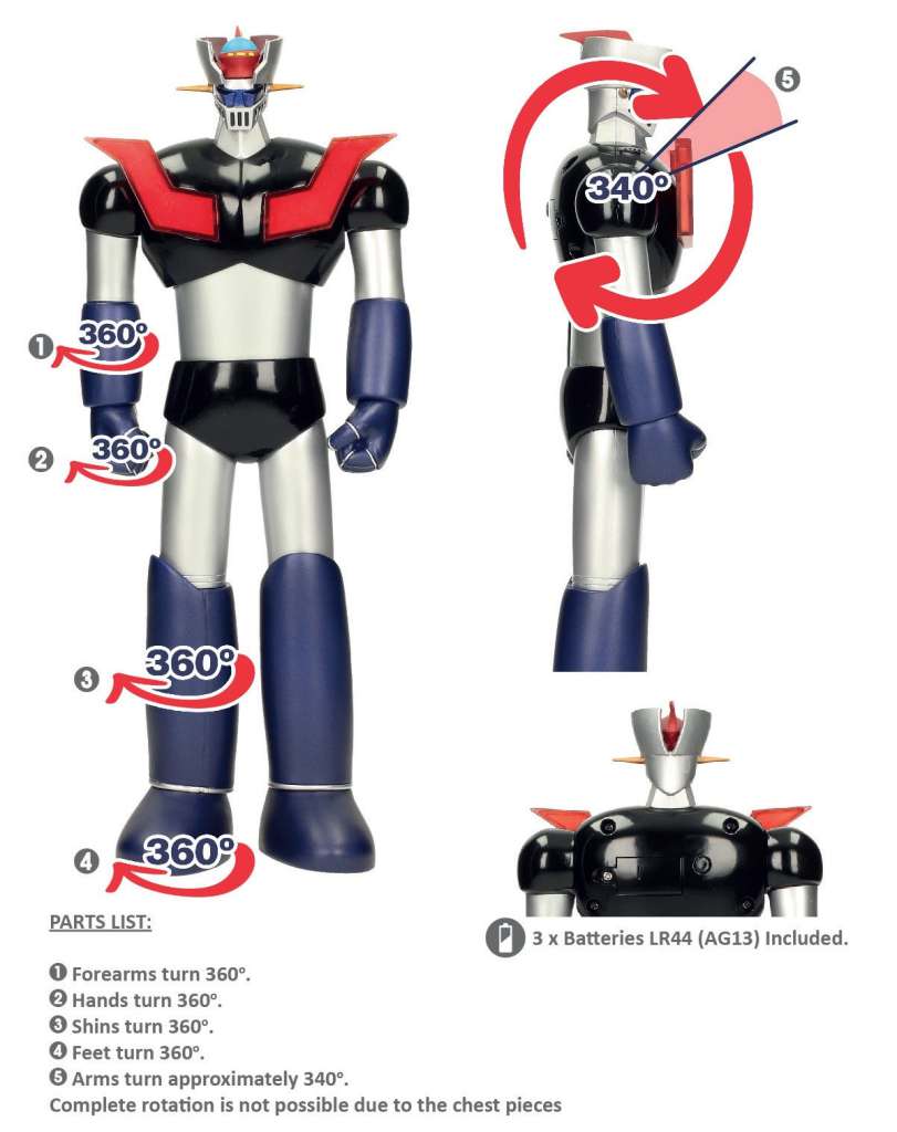 Mazinger z 30cm af with light