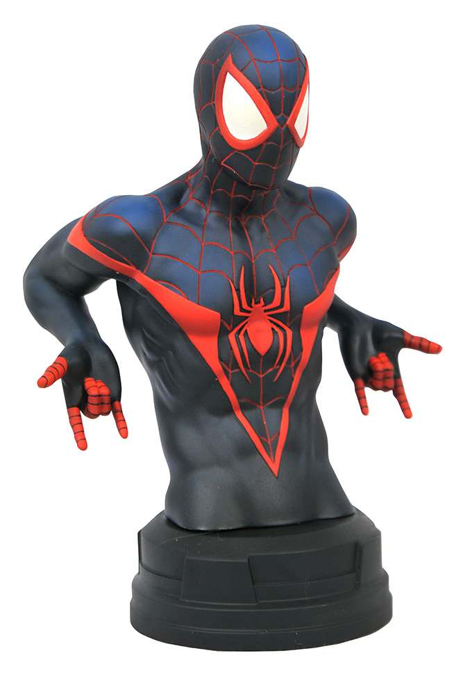 Marvel comic miles morales bust