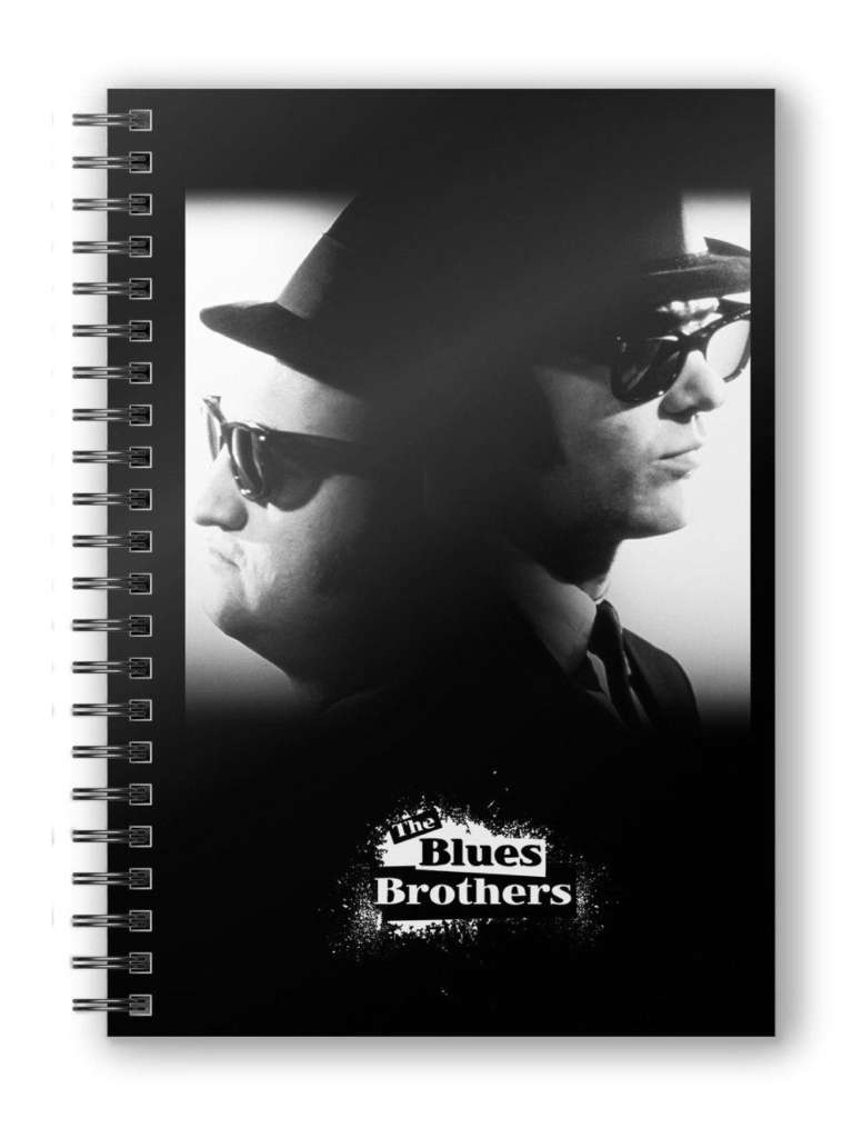 The blues brothers b&w spiral Anteckningsblock