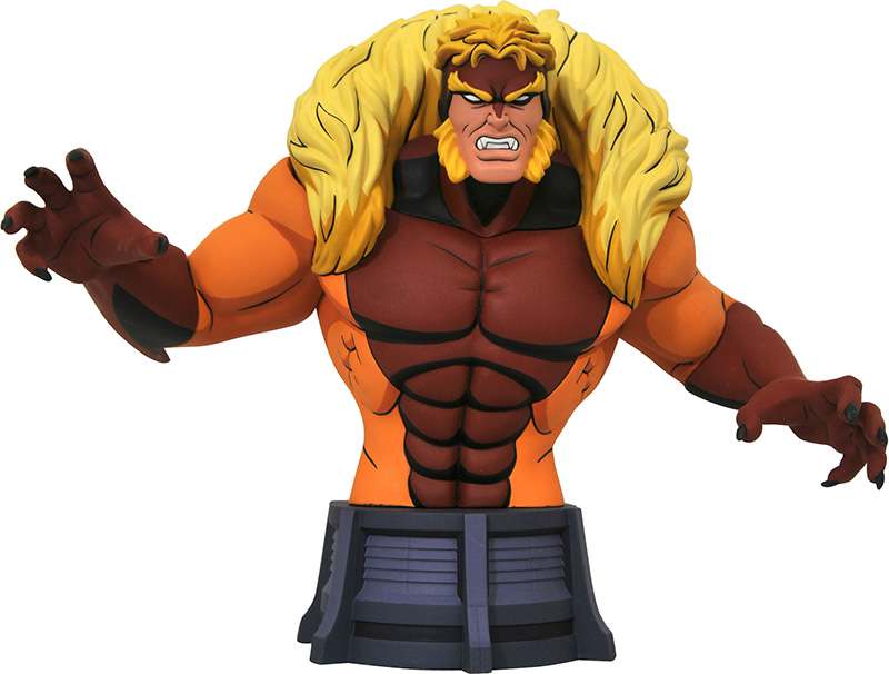 Marvel animated x-men sabretooth bust