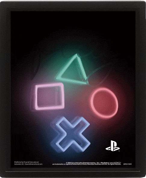 Playstation - play poster 3d lenticular