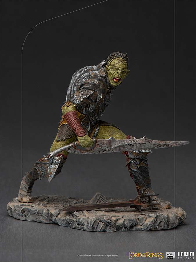 Lord of the Rings swordsman orc 1/10 art Staty