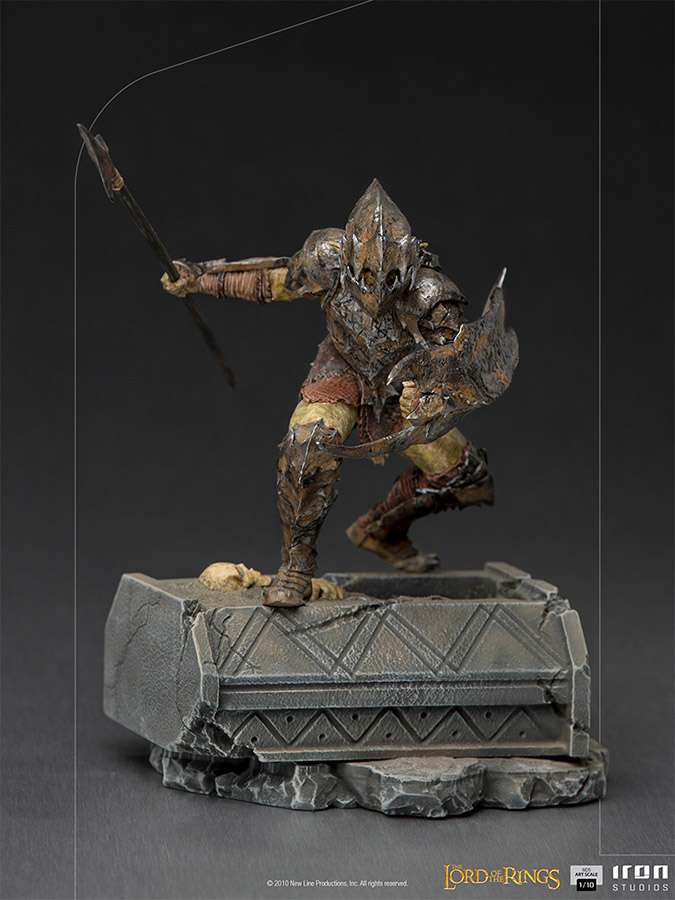 Lord of the Rings armored orc 1/10 art Staty