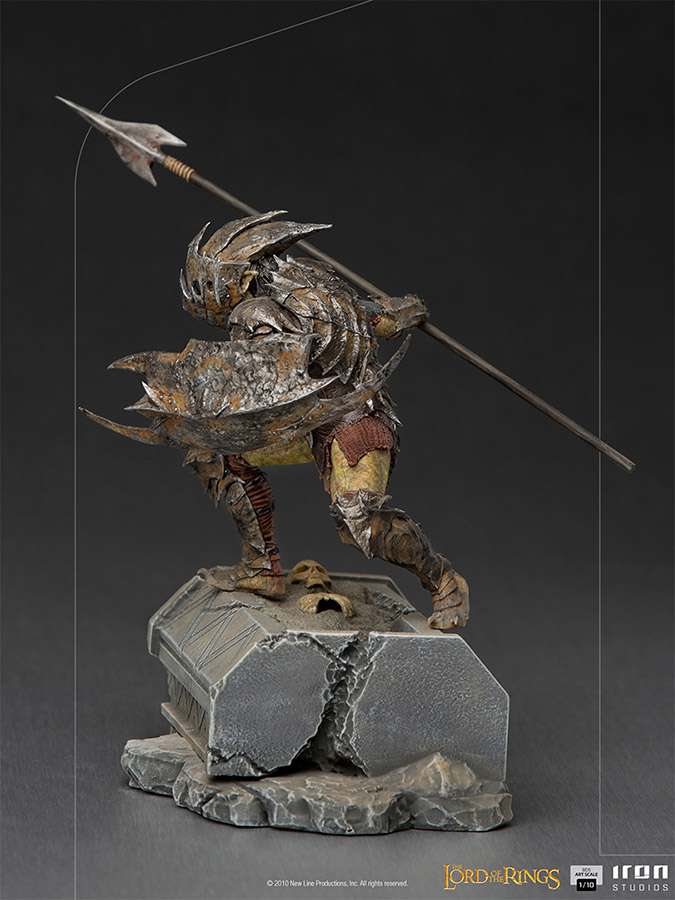 Lord of the Rings armored orc 1/10 art Staty