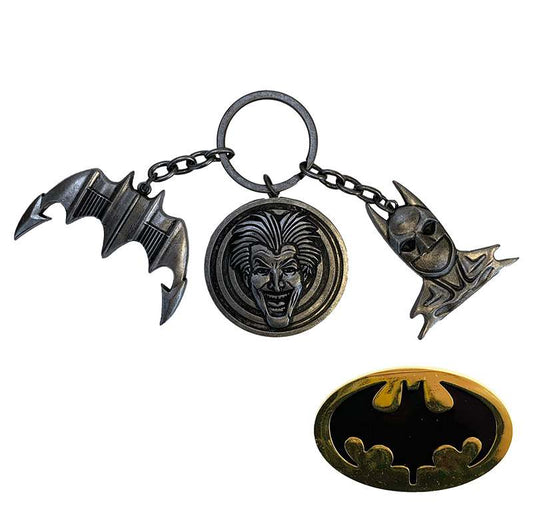 Batman 1989 chs Nyckelring+pin set