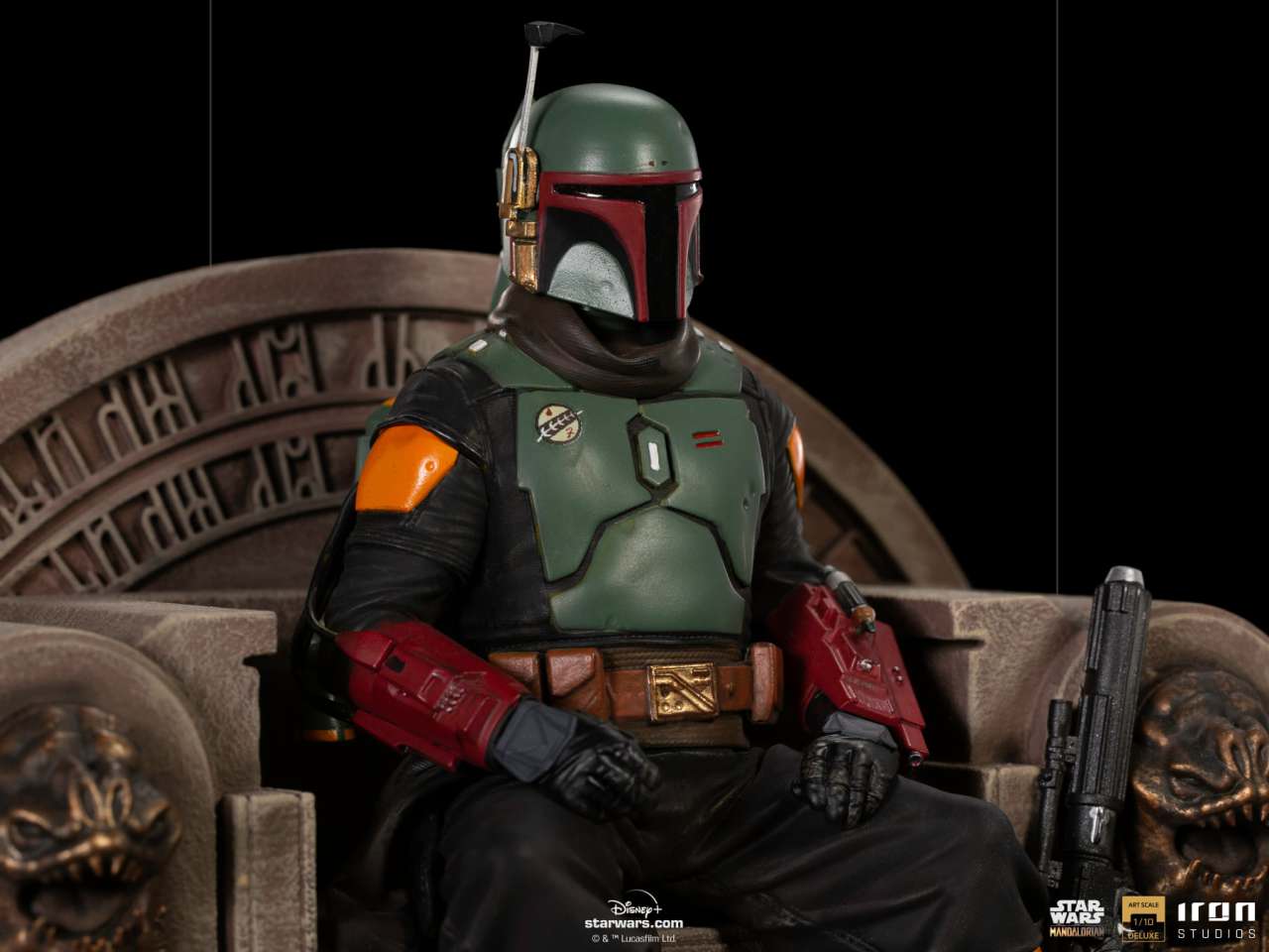 Mandalorian bobafett on throne dlx 1/10