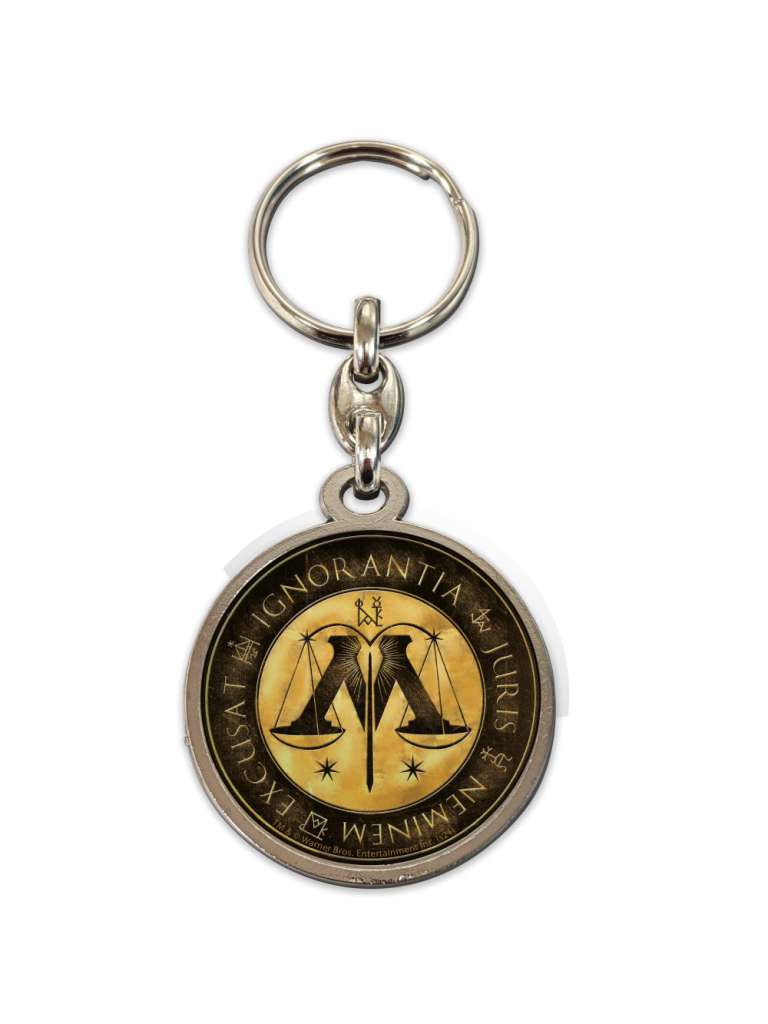 Harry Potter ministry of magic round metal keychai