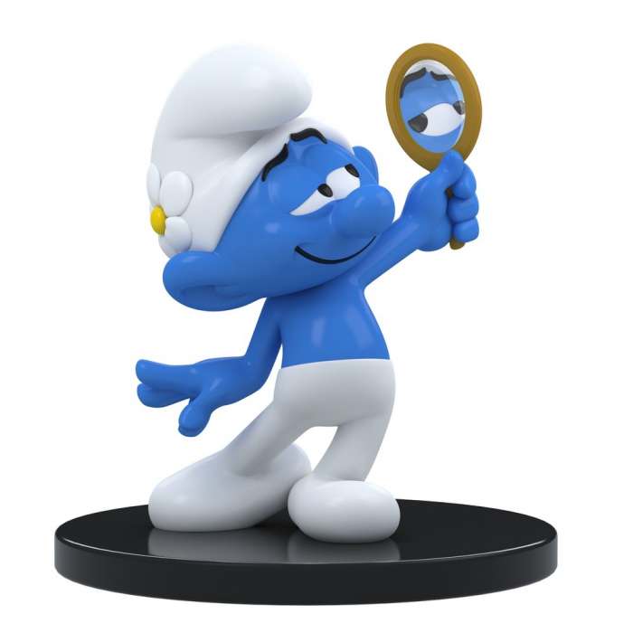 Smurfs vanity smurf resin Figur