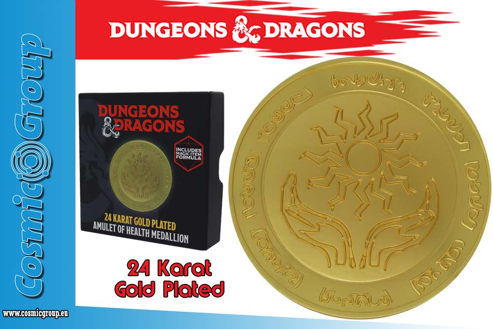 Dungeons & Dragons 24k gold plat.medallion