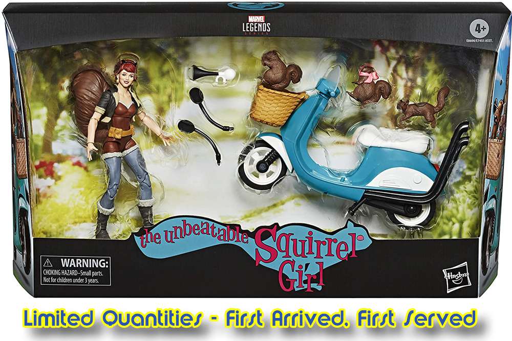 Marvel legends squirrel girl+scooter af