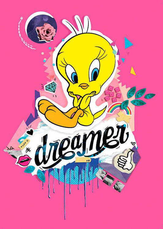 Looney tunes tweety 3d effect noteboook