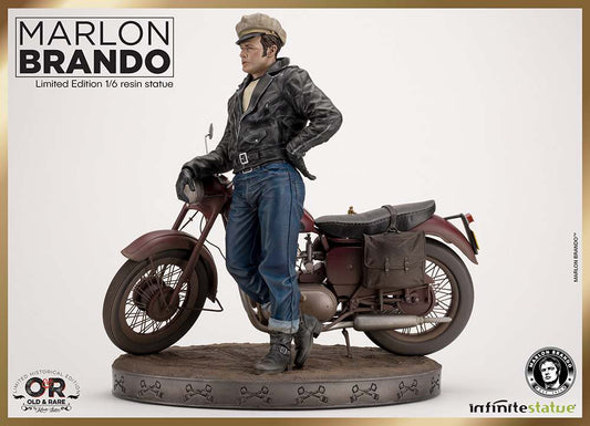 Marlon brando w/bike old&rare 1:6 resin