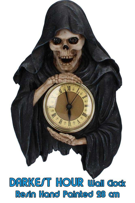 Grim reaper clock