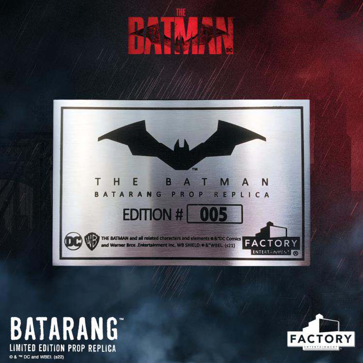 The batman batarang lt ed prop replica