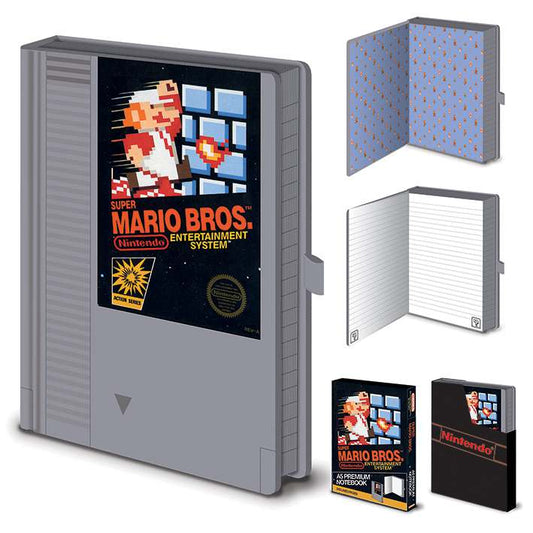 Ninten. Super Mario cartridge a5 Anteckningsblock