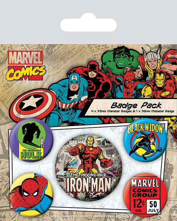 Marvel (iron man) Emblem / Pin pack