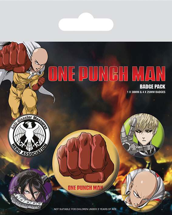 One punch man (destructive) Emblem / Pin pack