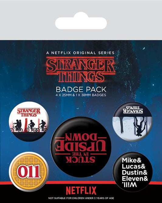 Stranger things (upside down) Emblem / Pin pack