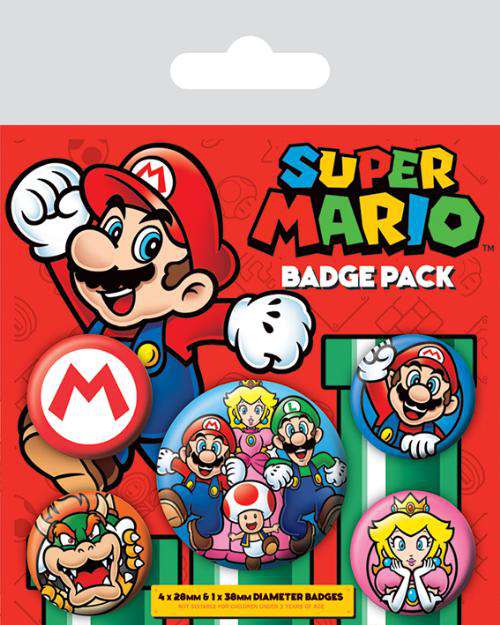 Super mario (mario) Emblem / Pin pack