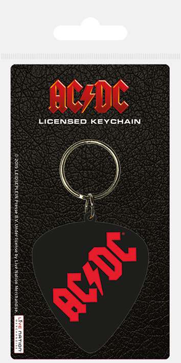 Ac/dc plectrum rubber Nyckelring