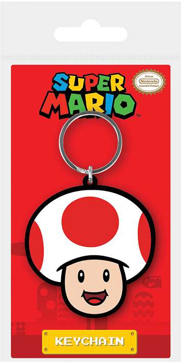 Super Mario toad rubber Nyckelring