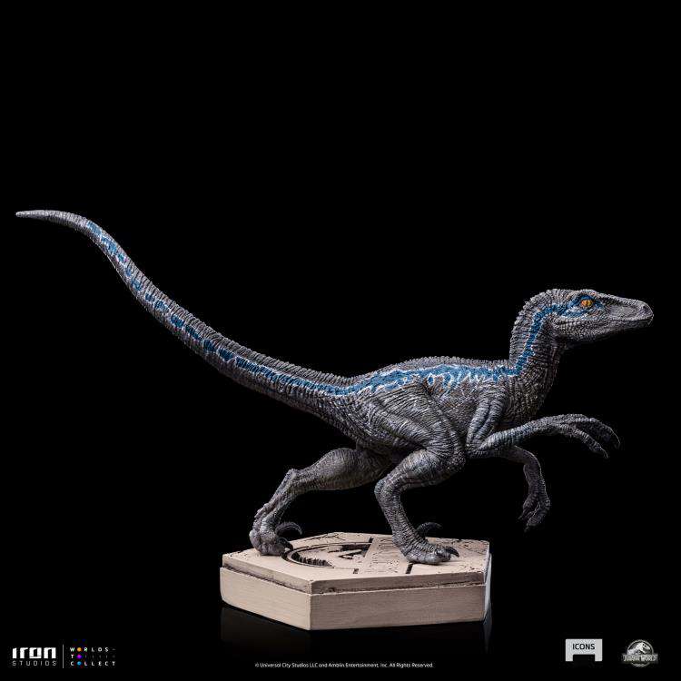 Jurassic Worldicons velociraptor blue Staty