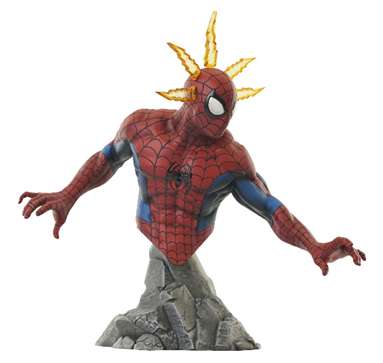 Marvel comic spider man bust