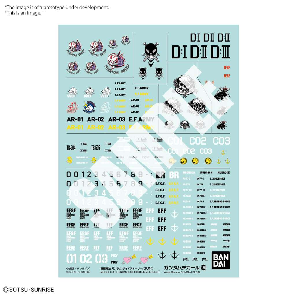 Gundam decal 136 gundam side st multi 1