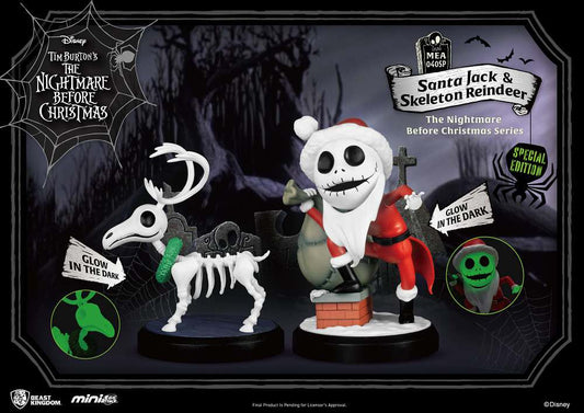 Mini egg Nightmare Before Christmas santa jack + skeleton box