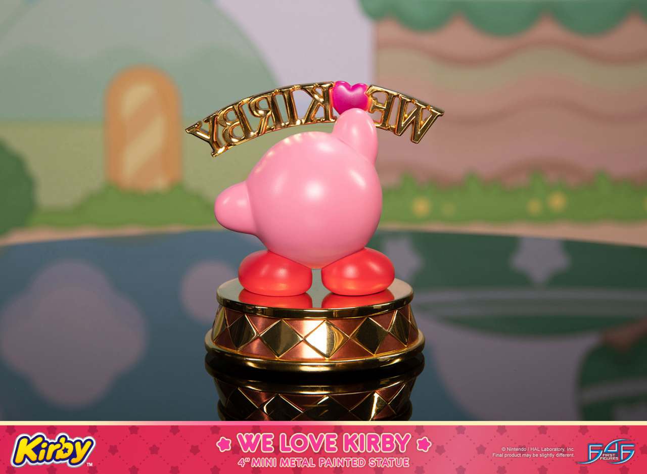 We Love Kirby Metallmålad Staty