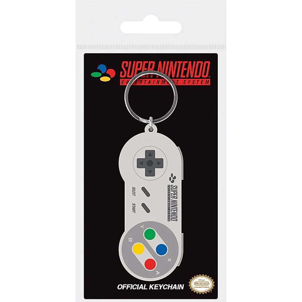 Nintendo snes controller rubber Nyckelring