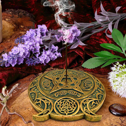 Triple moon fragrance incense burner