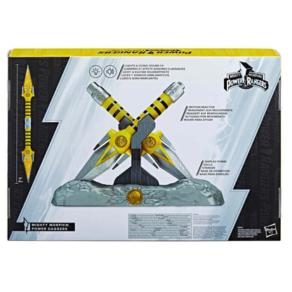 Power rangers yellow ran. power daggers